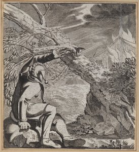 Der Narr, der über die Strafen Gottes wütend ist von Wilhelm Stettler