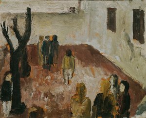 Studie zum "Schulhof" von Wilhelm Thöny