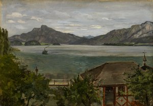 Am Mondsee von Wilhelm Trübner