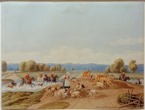 Die Hirschhatz von Wilhelm von Kobell