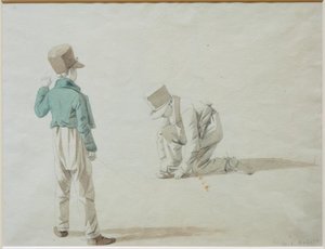 Studie nach Jungen mit Schirmmütze