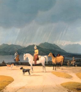 W. v. Kobell, Reiter am Tegernsee von Wilhelm von Kobell