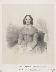 Porträt von Anna Agnesia Bruce-Schimmelpenninck von Wilhelmus Cornelis Chimaer van Oudendorp