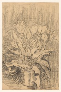 Vase mit Tulpen von Wilhelmus Johannes Steenhoff