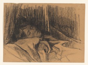 Frau von Wilhelmus Johannes Steenhoff, im Bett von Wilhelmus Johannes Steenhoff