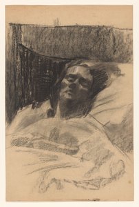 Frau von Wilhelmus Johannes Steenhoff, im Bett