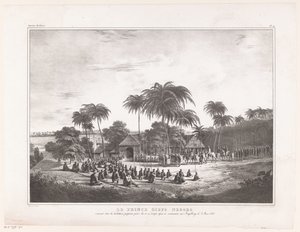 Ankunft von Prinz Diepo Black in Magelang (Atlas Mémoires sur la Guerre de L