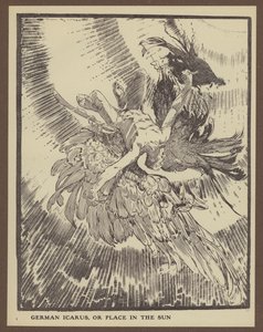 Deutscher Ikarus oder Platz an der Sonne (Lithographie)