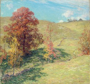 Die Rote Eiche von Willard Leroy Metcalf