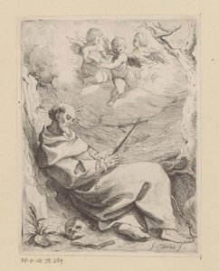 Heiliger Franziskus von Assisi mit Kruzifix