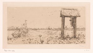 Weiden an der Kaag mit Briefkasten von Willem Bastiaan Tholen (signed by artist)