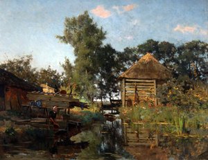Eine Wäscherin, 1880-1885