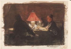 Bei der Lampe
