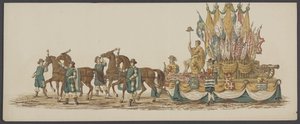 Delfter Umzug von 1862, dritte Gruppe Viertes Lustrum der Königlichen Akademie zu Delft - Ao. 1862 - Kostümierter Umzug (Serientitel) von Willem Bernardus IJzerdraat