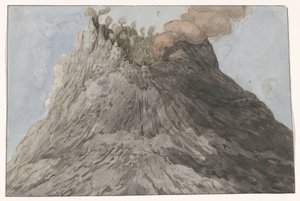 Krater des Ätna von Willem Carel Dierkens