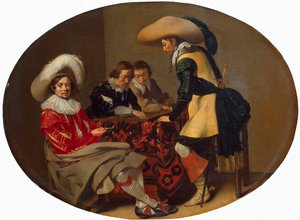 Tric-Trac-Spieler, ca. 1630 von Willem Cornelisz Duyster