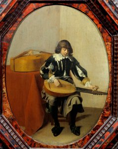 Junger Musiker. Gemälde von Willem Cornelisz Duyster (1600-1635) von Willem Cornelisz Duyster