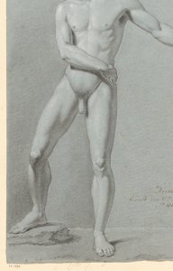 Stehender männlicher Akt, von vorne gesehen (3. Preis 1810)