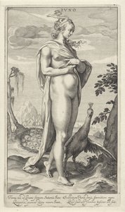 Juno mit Pfau