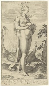 Juno mit Pfau