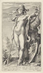 Minerva bei einem Baum