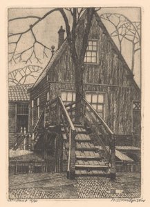 Haus mit Brücke in Westzaan