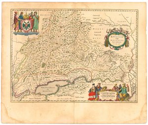 Karte von Russland aus: Theatrum Orbis Terrarum..., 1645 von Willem Janszoon Blaeu