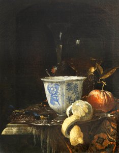 Stillleben mit einer chinesischen Porzellanschale von Willem Kalf