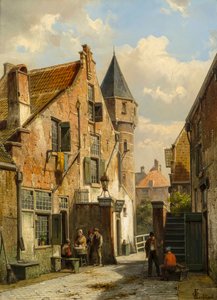 Eine Ansicht von Leiden, 1891