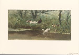 Enten am Grabenrand von Willem Maris