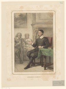 Leonardus Marius van der Goes spricht zu einem Mann und einer Frau