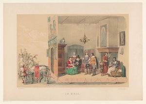 Zweite Gruppe der Utrechter Maskerade 1856 von Willem Pieter Hoevenaar