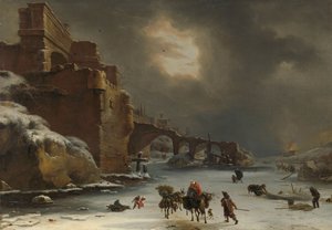 Stadtmauern im Winter