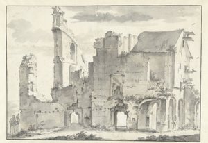 Ruine der Abtei von Rijnsburg von Willem Schellinks