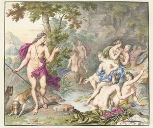 Actaeon überrascht Diana und ihre Gefährtinnen