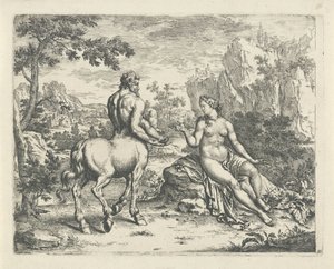 Ocyrhoë prophezeit das Schicksal von Chiron und Asclepius