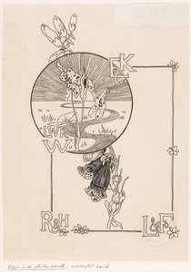 Einbandentwurf für: Knappert, Emilie C., Einblicke in die Pflanzenwelt, 1893