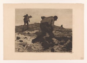 Landarbeiter auf der Heide (Heiwerkers) von Willem Witsen (signed by artist)