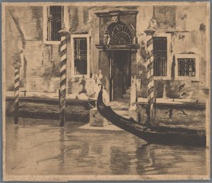 Gondel fährt im Canale Grande, Venedig von Willem Arnoldus Witsen