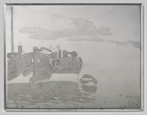 Zwei Boote von Willem Arnoldus Witsen