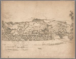 Blick auf den Vulkan De Kloet, Gambar