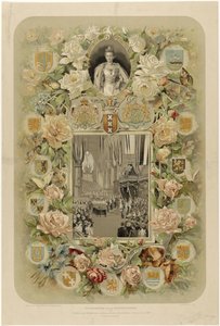 Zur Erinnerung an die feierliche Krönung von H.M. Königin Wilhelmina in der Nieuwe Kerk zu Amsterdam - 6. September 1898