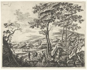 Landschaft mit einem Maultiertreiber von Willem de Heusch