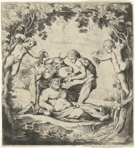 Trinkender Bacchus von Willem van Haecht (II)