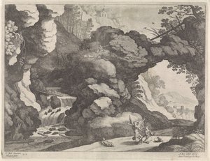 Landschaft mit Hagar und Ismael