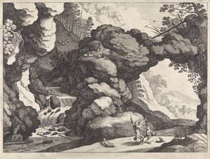 Landschaft mit Hagar und Ismael