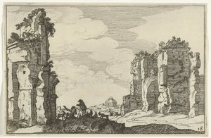 Ruine der Thermen von Caracalla von Willem van Nieulandt (II)