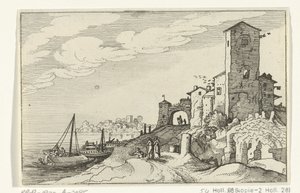 Turm und Tor an der Küste