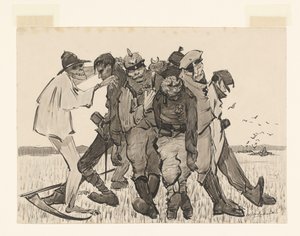 Ernte 1918. Moderne Getreidegarbe (Originaltitel auf dem Objekt)