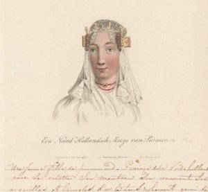 Kopfbedeckung eines Mädchens aus Purmerend, 1816 von Willem van Senus
